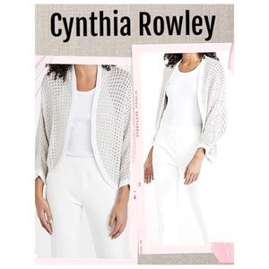 Cynthia Rowley Cardigan White stunning shrug cardigan Size S